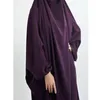 Ethnische Kleidung Overhead Gebetsbekleidung 2024 Ramadan Eid Muslim Frauen Kapuze Abaya Khimar Caftan Full Cover Kaftan Kleid Islamic Robe Kleid