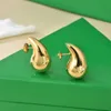 Ohrringe Designer Ohrringe Designerin für Frauen Ohrhörer Juwely Frau Brincos Luxus Ohrring 18K Gold Plated Stud Ohrring Dreieck Glossy Letters Party Geschenke ZL012