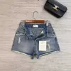 Designerin Frauen Jeans High Edition 24 Frühling/Sommer Neue Hochtaille bestickte Matte Casual Style Denim Shorts für Frauen