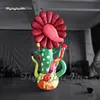 wholesale Artificial Flowers Inflatable Cannibal Flower 3m 10ft Jungle Plant Model Air Blow Up Flower Tree With Tongue For Garden And Yard Decoration