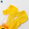 Kinder sokken 5 paar/set schattige kanten bloem gaas zomer pasgeboren baby sokken lente katoen meisje bowknot sokken anti slip sock kinderen miaoyoutong y240504