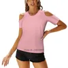 Damen T-Shirts schöne Farben-einfach hellrosa über 80 Schattierungen von T-Shirt Casual Short Sleeved Tops V-Ausschnitt Reißverschluss Tee