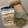 Kobiety damskie z padami piersiowymi kamizelka kwadratowego kołnierza swobodne rozmiar pakowania klatki piersiowej opakowane stałe filiżanki szczupły tylne lecie