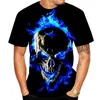2024 Letnia moda T-shirt 3D Skull Print Serie