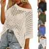 Summer Hollow Out Tricot Pilouvers Femmes Casual Y2K Vêtements Smock Tops Shirts Pull