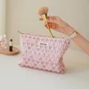 Organizador cosmético Pink Love Saco de cosméticos femininos de grande capacidade Cosméticos Cuidados com a pele Bolsa de armazenamento Bolsa de produtos de higiene pessoal Handy