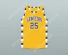 Custom Nay Mens Youth/Kids Ben 'Benji' Wilson 25 Simeon Career Academy Wolverines Giallo Basket Basketball Jersey Top Top S-6xl Cucite S-6XL