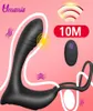 Mannelijke prostaatmassage vibrator anale plug siliconen waterdichte prostaat stimulator kont plug vertraging ejaculatiering speelgoed voor mannen J1904778583