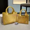 Tasche Bag Beach Designer Damen Handtasche Luxus gesticktes Einkaufsbaum Gras gewebtes Gemüsekorb französische Schulterkreuzkörper