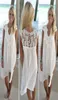 Boho Style Women Lace Robe Summer Loose Casual Beach mini robe swing robe mousseline de mousseline couverture de vêtements pour femmes robe de soleil 4181451