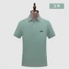 Erkek Polos Yaz Sıcak Satış Süper Serin Marka Erkek İşlemeli T-Shirt Golf Gömlek Kısa Kollu Hızlı Kurutma Nefes Alabilir Gömlek Top Erkekler İş Gündelik Giyim