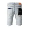 Purple Brand denim Shorts for Man Spot American High Street Blue Print Jeans Designer Fashion Luxury 1098