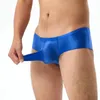 MUITOPANTES Sexy masculino brilhante Roupa longa Elefante nariz JJ Manga de lingerie erótica de lingerie macia de óleo