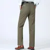 Men's Pants Cotton Summer Thin Autumn Thick Trousers Fashion Brand Cargo Smart Casual Solid Khaki Gray Suit Pant RIYBEOE