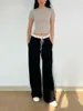 Pantalon pour femmes femmes taillé à contraste de serre