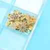 Charms 10pcs handgefertigte Halskette Ohrringe Anhänger Liebe Blumen Schmetterling Strasssteine DIY -Schmuck Erstellen Erkenntnisse