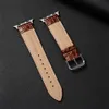 Bands de montée Crocodile Match Design Calfskin Leather Band For8 / 7/6/5/4/3 / SE / Ultra I Strap 38/40/41/42/44/45/49mm H240504