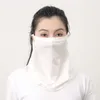 Écharpes Masque en soie masque unisexe couvre de cou extérieur couverture de la protection UV respirant sport sport proof bib femme