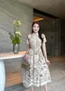 Brand de luxe Robe des femmes 2024 Nouvelle robe longue d'été pour femmes Nouveaux robes imprimées rétro de palais sexy