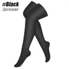 Sports Socks 1Pair Thigh High Compression For Women And Men 20-30 MmHg Over The Knee Stockings Close Toe