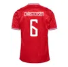 2024 Danii koszulka piłkarska 24 25 Euro Eriksen Home Red Away White Kjaer Hojbjerg Christensen Skov Olsen Braithwaite Dolberg Football Shirts66