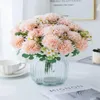 Decoratieve bloemen 1 st. Kunstmatige bolvormige chrysanthemum vaas thuis water potplanten buiten decoratie diy zijden roos geschenken bruiloft tuin