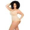 Taille Tummy Shaper Hiphugger Body Shaper mit BH But Hifte Tummy Control Anpassung Alltag vorne mit Reißverschluss Sculping Shapewear Unterwäsche Q240430