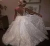 2019 Sparkly Sequined A Line Prom Dresses White Deep V Neck Backless Evening Gown Cheap Custom Special Occasion Gowns3862420