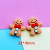 Figurines décoratives 10 pièces kawaii biscuits de dessin animé biscuits en résine artisanat à bas à fond de bilan convexe accessoires d'embellissement bricolage C14