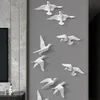 Decoración de sala de estar de pared de pájaro tridimensional simple 3D