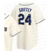 2024 NIEUW 24 Ken Griffey Jr. Jerseys 34 Felix Hernandez 11 Edgar Martinez 17 Mitch Haniger 44 Rodrlguez 51 Suzuki Ichiro Jersey