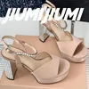 Sandales jiumjiumi chaussures de femme faite à la main