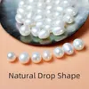 XF800 Collier en or jaune pur 18K Pendant Natural Natural Eater Pearl Trendy Party Gift Real AU750 Fine Jewlery for Women D221 240422