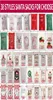 Canvas Christmas Santas Bag grote trekkoord Candy Claus Tassen Xmas Gift Santa Sacks For Festival Decoration5141733