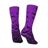 Chaussettes de chaussettes noires imprimées effrayantes Halloween Kawaii Stockage Automne Antimd Couple Skateboard personnalisé de haute qualité