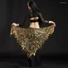 Bühne Wear Women Belly Dance Kostüm Bling Shine sexy Hüfte Schal Stammes Quasten Wickel Rockgürtel Dame Accessoires Taille