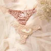 3 Pack Femmes Sous-vêtements Satin Sexy Sangle Panty Coton Coton Coucle Breatchable Pantes Refort Soft Low Taies Sexy 240422