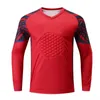 Heren Jersey Ademend Sponge Soccer Doelman Uniformen Lange mouw Panty's Beschermende botsing Voetbaltraining Single Top 240426