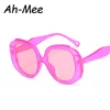 Солнцезащитные очки негабаритные овальные женщины Candy Coland Brand Fashion Gradient Sun Glasses UV400 Goggles Овер.