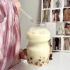 Şarap Gözlükleri Yaratıcı Instagram Cam Kupası Yüksek Bor Silikon Isıya Dayanıklı Süt Suyu Çay Balık Buzlu Amerikan Kahve