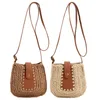 Bag Women Crossbody Bags Bohemia Woven Beach Straw Summer Handmade Paper Rope Simple Leather Casual Purse