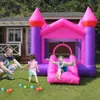 Pink Funhouse gonfiabile rosa rimbalzo castle moonwalk jumper jumper bouncy house per il cortile parco prato sportivo esterno per interni giocano divertenti piccoli regali per bambini giocattoli