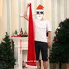 베레트 재미있는 슈퍼 롱 155cm 년 크리스마스 모자 빨간 플러시 산타 모자 성인 모자 축제 크리스마스 파티 장식 선물