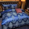 Luxus Jacquard Bettwäsche Set King Size Duvet Cover Bett Euro Quilts Single Double Home Textil Quilt Cover hohe Qualität für Erwachsene 240430