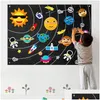 Baby Teppiche Playmats Farmtiere Filz Story Board Farmhouse Storybook Wandhängedekor Montessori Frühes Lernen interaktiver Puzzle T otgwt