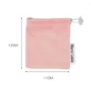Storage Bags Solid Color Pendant Pouch Earphone Jewelry Corduroy Cosmetic Purse Drawstring Bag