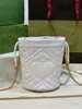 10a designer designer tassen mini -emmer 17 cm echte lederen schoudertas dame crossbody tas