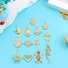 Charms 10pcs handgefertigte Halskette Ohrringe Anhänger Liebe Blumen Schmetterling Strasssteine DIY -Schmuck Erstellen Erkenntnisse