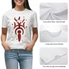 Polos de femmes Lilith Symbole Blood Petales T-shirt Kawaii Vêtements mignons Tops Summer Top Spring Femmes 2024