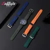 Bekijk bands 20 mm 22 mm Smart Riem snel relasis sile banden met roestvrijstalen gesp accessoires Men Women Rubber Band H240504